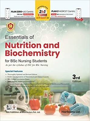 Essentials of Nutrition and Biochemistry For BSc Nursing Students 3rd Ed. (PB-2023)(Paperback, Harbans Lal)