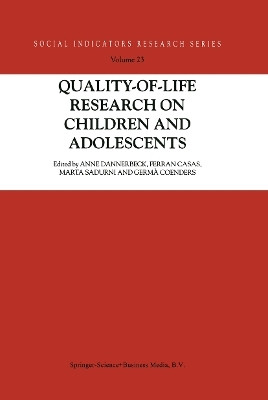 Quality-of-Life Research on Children and Adolescents(English, Paperback, unknown)