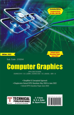 Computer Graphics for SPPU 19 Course (SE - III - Comp/AI&DS - 210244)(Paperback, A.P.Godse, Dr.D.A.Godse, Dr. Rajesh Prasad)