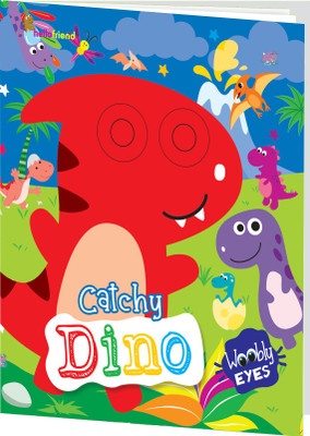 Wobbly Eyes Story Board Book: Catchy Dino – A Fun & Interactive Learning Book with Googly Eyes for Kids [Board Book](Paperback, Hellofriend Books)