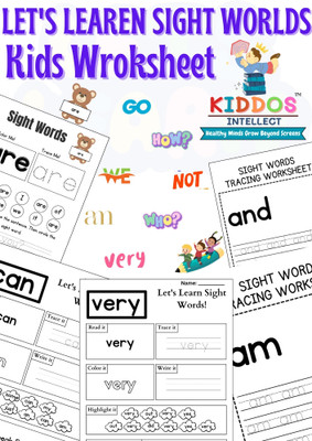 Sight Word Tracing Activity Book for Kids: Fun and Educational Workbook to Enhance Early Literacy Skills – Perfect for Ages 3+ – Trace, Learn, and Build Vocabulary with Kiddos Intellect(Paperback, Kiddos Intellect)