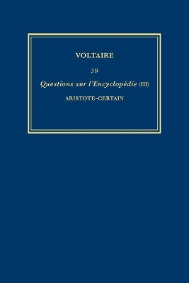 OEuvres completes de Voltaire (Complete Works of Voltaire) 39(French, Hardcover, Voltaire)