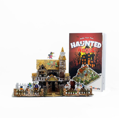Mittimate Make Your Own – Haunted House | 3D Paper Construction Model for Kids | Age Group: 8 to 15 Years(Hardcover, Mittimate)