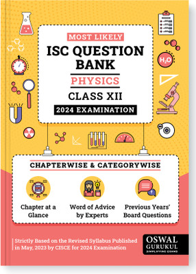 Most Likely Isc Question Bank - Physics for 2024 Examination Class XII(English, Hardcover, unknown)