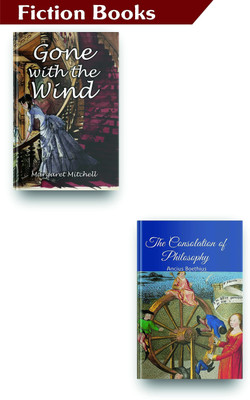 Most Exclusive Classic Fiction Books Set Of 2, This Classic Books Set Comes With These Amazing Fiction Novels Bestsellers Book, Gone With The Wind And The Consolations Of Philosophy  - This Classic Books Set Comes With These Amazing Fiction Novels Bestsellers Book, Gone With The Wind And The Consola