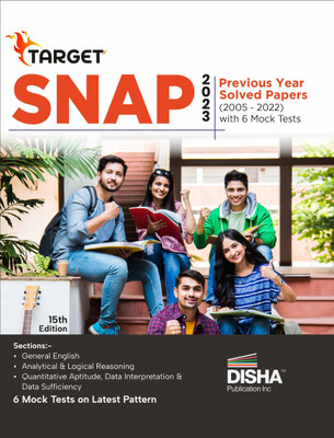 Target Snap 2023 - Previous Year Solved Papers (2005 - 2022) with 5 Mock Tests Pyqs Question Bank Quantitative Aptitude, Verbal Ability, Reading Comprehension & Reasoning(English, Paperback, unknown)