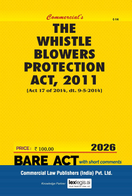 Whistle Blowers Protection Act, 2011(Paperback, Commercial's)