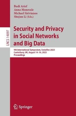 Security and Privacy in Social Networks and Big Data(English, Paperback, unknown)