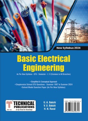 Basic Electrical Engineering for GTU 24 Course (I/II- COMMON)(Paperback, U. A. Bakshi, V. U. Bakshi, H. N. Raval)