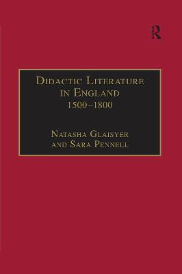 Didactic Literature in England 1500-1800(English, Electronic book text, Pennell Sara)
