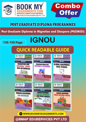 IGNOU MDI1 MDI2 MDI3 MDI4 MDI5 MDI6 Study Guide (Quick Readable Notes) for Ignou Student-PGDMIDI In English-Our books use 80 GSM A4 paper for clear, sharp prints.  - Best IGNOU exam preparation book(Paperback, BMA Publication)