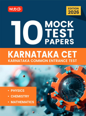 MTG Karnataka CET 10 Mock Tests Papers For 2026 Exam with Detailed Solutions | KCET Model Test & Practice Papers Book - Physics, Chemistry & Mathematics (As Per Latest Syllabus & Pattern)(Paperback, MTG Editorial Board)
