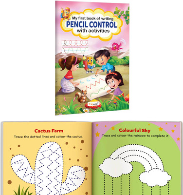 My First Book Of Writing Pencil Control With Activities : Preschool Pen Control Exercises, Educational Book For Kids, Early Learners Writing Book, Skill Development Book For Toddlers(Paperback, GOWOO)