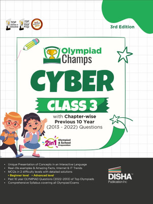 Olympiad Champs Cyber Class 3 with Chapter-Wise Previous 10 Year (2013 - 2022) Questions Complete Prep Guide with Theory, Pyqs, Past & Practice Exercise(English, Paperback, unknown)
