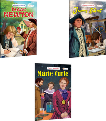 Isaac Newton, James Watt and Marie Curie (Great Scientists) :- Illustrated children's books, Stories for young readers, Educational bedtime tales | Combo of 3 Books(Paperback, GOWOO)