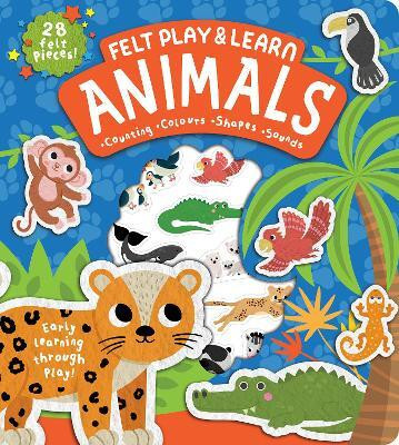 Felt Play & Learn Animals(English, Board book, Barker Alice)