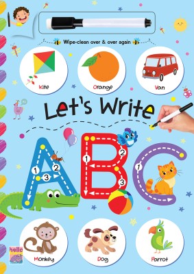 Early Learn to Write ABC: Best Wipe and Clean Pencil Control, Tracing Workbook for Kids | Smart Educational Reusable Writing Book - Ages 3+ Years(Board Book Binding, Hellofriend Books)