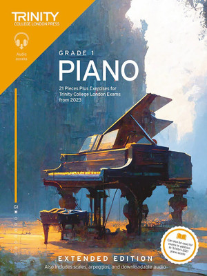 Trinity College London Piano Exam Pieces Plus Exercises from 2023: Grade 1: Extended Edition (English, Paperback, College London Trinity)(Sheet music, Trinity College London Press)