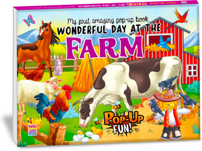 My First Amazing Pop up Book - Wonderful Day in the Farm(Hardcover, HelloFriendBooks)