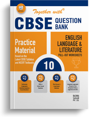 Together with CBSE Question Bank Class 10 English Language & Literature POW Exam 2024 (Chapterwise, Topicwise Solved & Practice Papers)(Paperback, Rachna Sagar)
