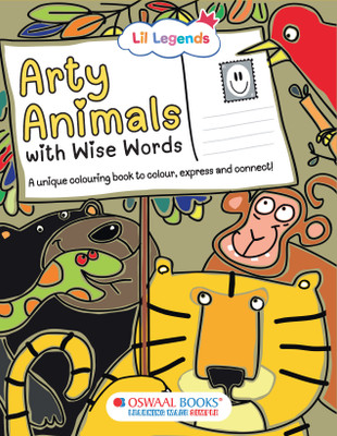Oswaal Lil Legends Arty Animals | Tear-Out Postcard Art Book for Kids | 50+ Perforated Animal-Themed Cards to Colour & Share | Fosters Creativity & Love for Animals | Ages 3-7 Years(Paperback, Oswaal Editorial Board)
