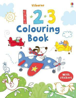 First Colouring Book 123 + Stickers(English, Paperback, Greenwell Jessica)