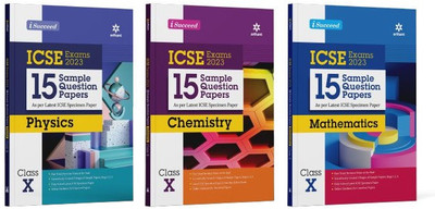 I-Succeed 15 Sample Question Papers ICSE Physics, Chemistry, Mathematics Class 10 2019-23 ( Set of 3 Books )(Paperback, Rajiv Pandey, Pooja Yadav, Saurav Kumar, Rakesh Pandey)