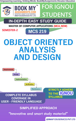 IGNOU MCS 219 Object Oriented Analysis and Design Study Guide (In Depth Guide) for Ignou Student(Paperback, BMA Publication)