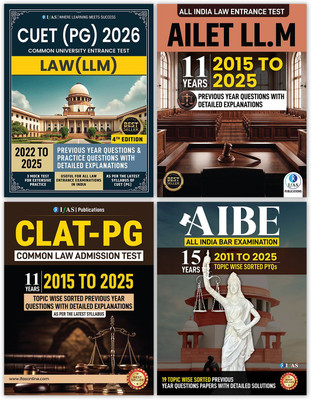 CLAT Books 2026 - AILET Previous Year Papers, AIBE Exam Book, CUET PG ...