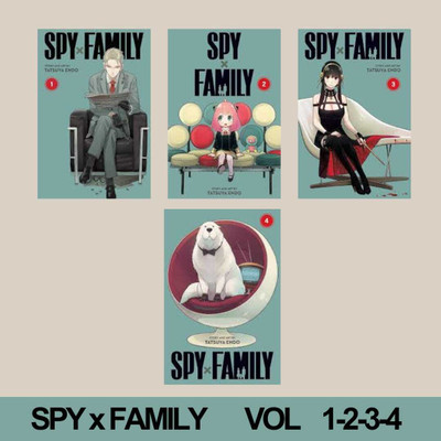 SPY x FAMILY Manga Combo Vol. 1, 2, 3, & 4 (Paperback, Tatsuya Endo)(Paperback, Tatsuya Endo)