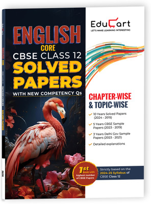(OLD) Educart CBSE Class 12 English Core Chapter-wise Solved Papers 2025 for 2024-25(Paperback, Educart)