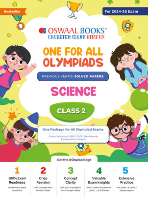 Oswaal One For All Olympiad Class 2 Science | Previous Years Solved Papers | For 2024-25 Exam(Paperback, Oswaal Editorial Board)
