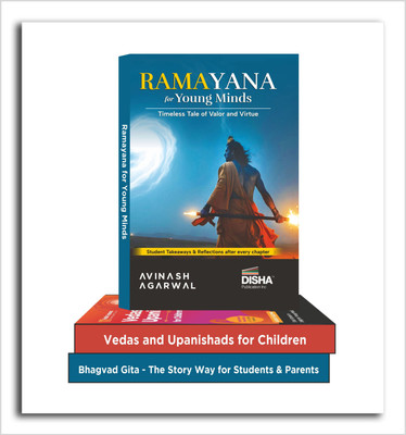 Combo (Set of 3 Books) Ramayana, Bhagvad Gita, Vedas and Upanishads for Children | Student Takeaways and Reflections | For kids & Parents | Engaging Stories to enlighten young minds(Paperback, Avinash Agarwal)