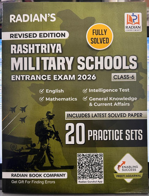 Rashtriya Military School Class 6 Practice Set Book for 2026 in English(Paperback, Radian Book Company)