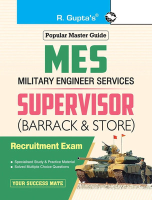 Military Engineering Services (MES): Supervisor (Barrack & Store) Exam Guide(English, Paperback, RPH Editorial Board)