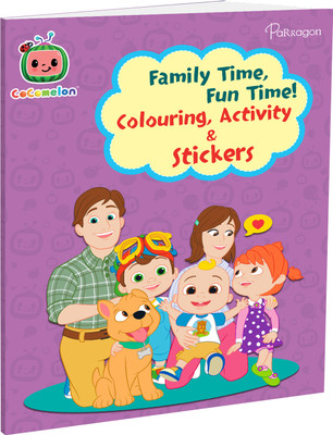 CoComelon Family Time, Fun Time! Colouring & Activity Book(Paperback, Parragon Publishing India)