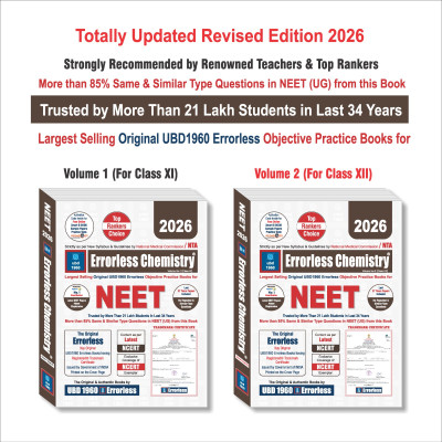 Ubd1960 Errorless Chemistry for Neet 2026(English, Hardcover, unknown)
