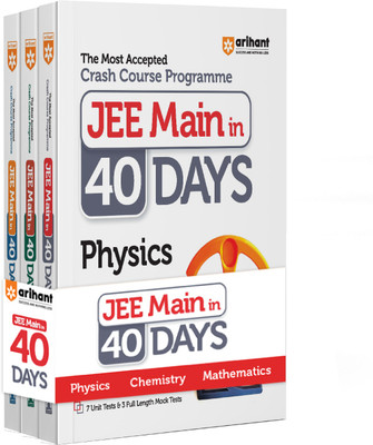 Arihant 40 Days Crash Course Programme Jee Main Physics, Chemistry, Ma(English, Paperback, Singh Rajeev)