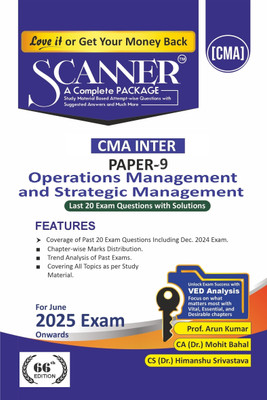 Operations Management & Strategic Management (Paper 9 | CMA Inter | Gr. II) Scanner - Including questions and solutions | Applicable for June 2025 Exam Onwards | Green Edition(Shuchita Prakashan (P) Ltd., Prof. Arun Kumar, CA (Dr.) Mohit Bahal, CS (Dr.) Himanshu Srivastava) Operations Management & Strategic Management (Paper 9 | CMA Inter | Gr. II) Scanner - Including questions and solutions | Applicable for June 2025 Exam Onwards | Green Edition(Shuchita Prakashan (P) Ltd., Prof. Arun Kumar, CA (Dr.) Mohit Bahal, CS (Dr.) Himanshu Srivastava)