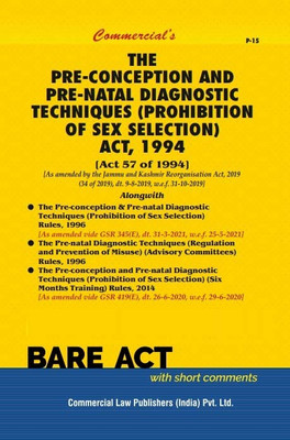 Pre-Conception & Pre-Natal Diagnostic Techniques Act, 1994 (Edition2024 Edition)(English, Paperback, unknown)