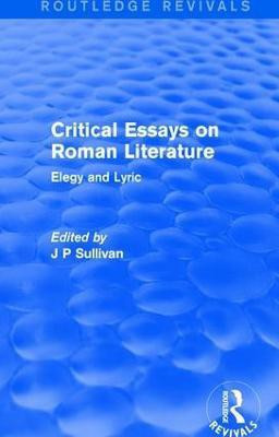 Critical Essays on Roman Literature(English, Paperback, unknown)