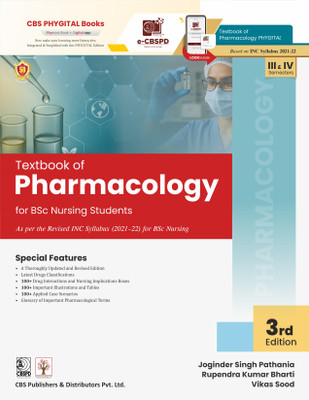 Textbook Of Pharmacology For BSc Nursing Students (Paperback, Joginder Pathania, Rupendra Bharti, Vikas Sood)(Paperback, Joginder Pathania, Rupendra Bharti, Vikas Sood))