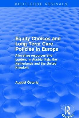 Equity Choices and Long-Term Care Policies in Europe(English, Paperback, Oesterle August)