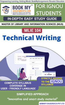 IGNOU MLIE 104 Technical Writing In Depth Guide For Ignou Student(Paperback, BMA Publication)