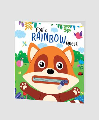 Zip It Up: Fox's Rainbow Quest – An Interactive Story Board Book with Zip for Kids(Paperback, Hellofriend Books)