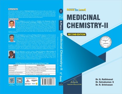 Medicinal Chemistry-II For B-Pharm 5th semester as per PCI Syllabus, Colored Printed(Paperback, Dr. G Rathinavel Dr. Selvakumar,Dr. R.Srinivasan)