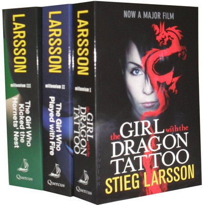 Combo of 3 The Girl with the Dragon Tattoo, The Girl Who Played with Fire, The Girl Who Kicked the Hornets' Nest (Second Hand Books)(Paperback, Stieg Larsson)
