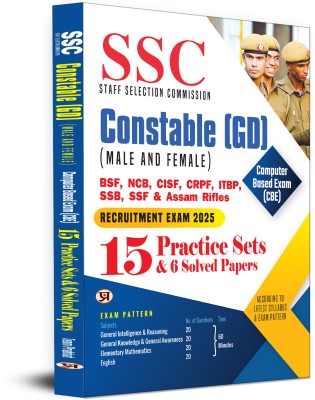 SSC Staff Selection Commission Constable (GD) (Male/Female) Computer Based Examination (CBE) 2023 15 Practice Sets And 9 Solved Papers Book in English(Paperback, Team Prabhat)