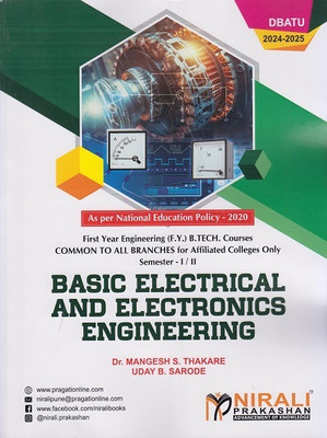 BASIC ELECTRICAL AND ELECTRONICS ENGINEERING For DBATU - For First Year Degree Engineering - As Per NEP(Paperback, Dr. Mangesh S. Thakare, Uday B. Sarode)