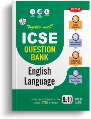 Together with ICSE Question Bank Class 9&10 English Language Exam 2023-24 Chapterwise ,Solved And Sample Paper Based On Latest Pattern(Paperback, Rachna Sagar)